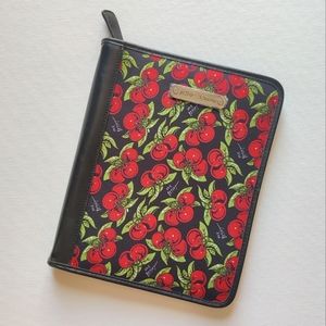 NWOT Betsey Johnson Cherry Tablet iPad 10.5" Zip Carry Case Portfolio
